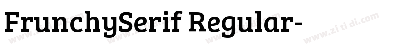 FrunchySerif Regular字体转换